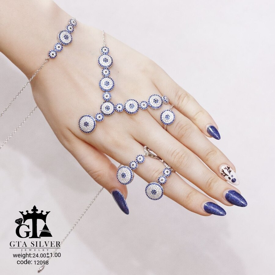 سرویس میکرو زنجیری طرح چشم نظر کد 12098