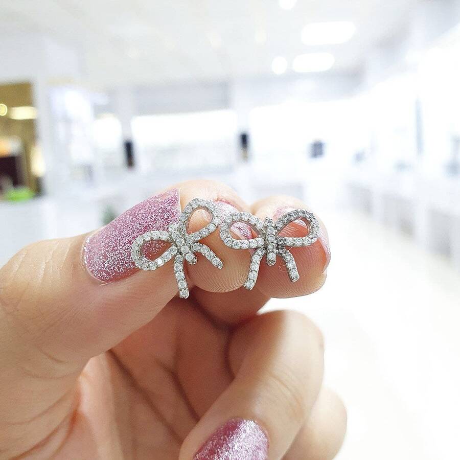 گوشواره طرح پاپیون میکرو کد 25003