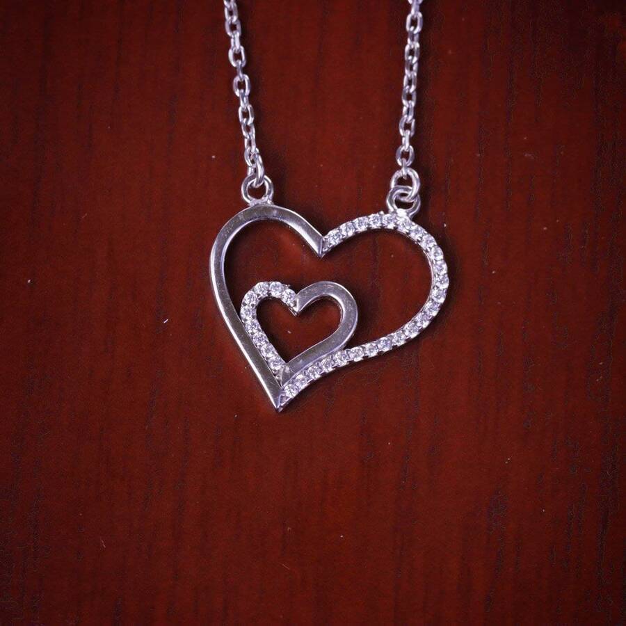 مدال میکرو طرح جفت قلب کد 21436