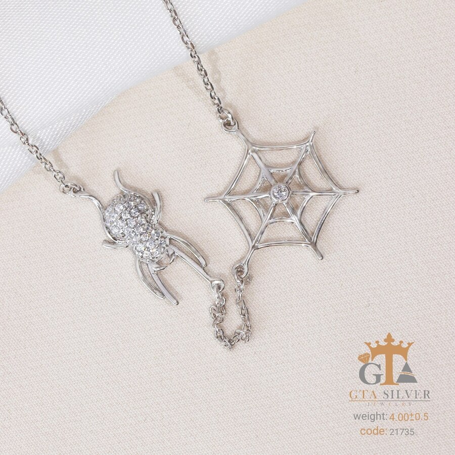 آویز زنجیری طرح عنکبوت کد 21735