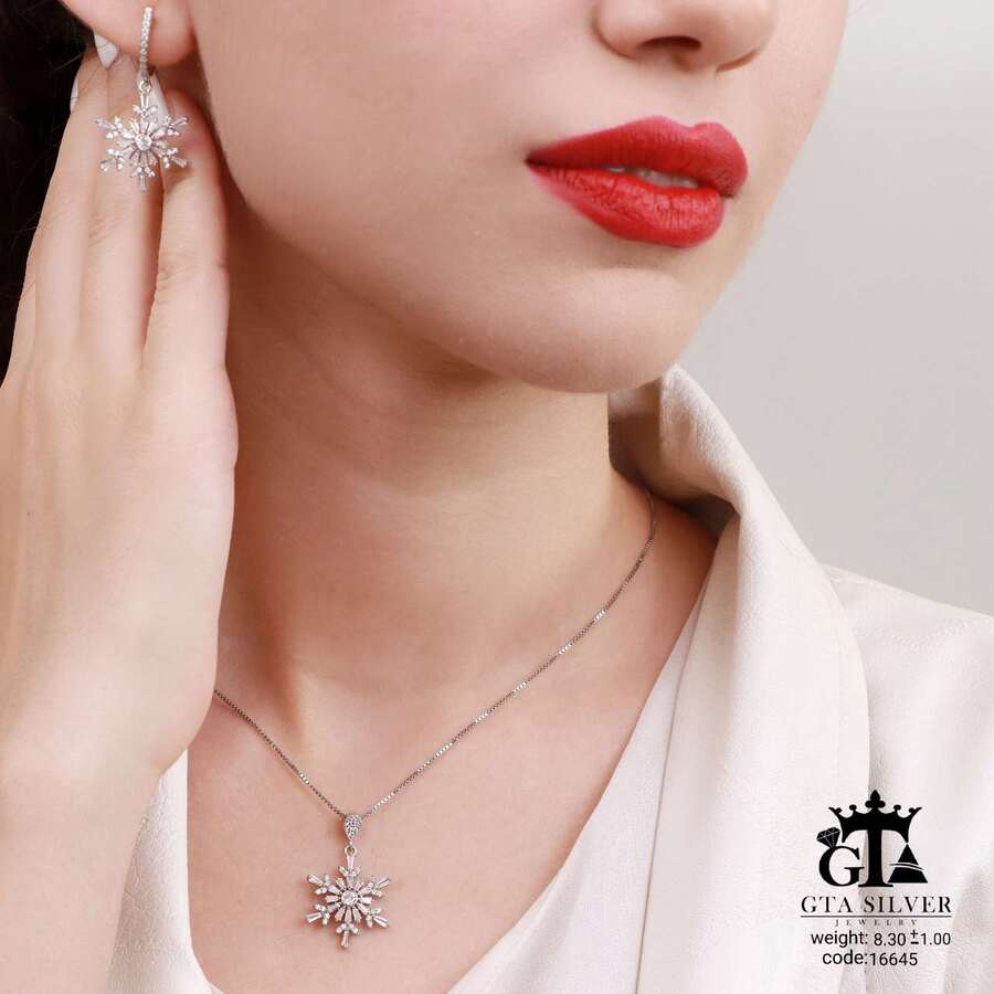 نیم ست میکرو طرح دونه برف کد 16645