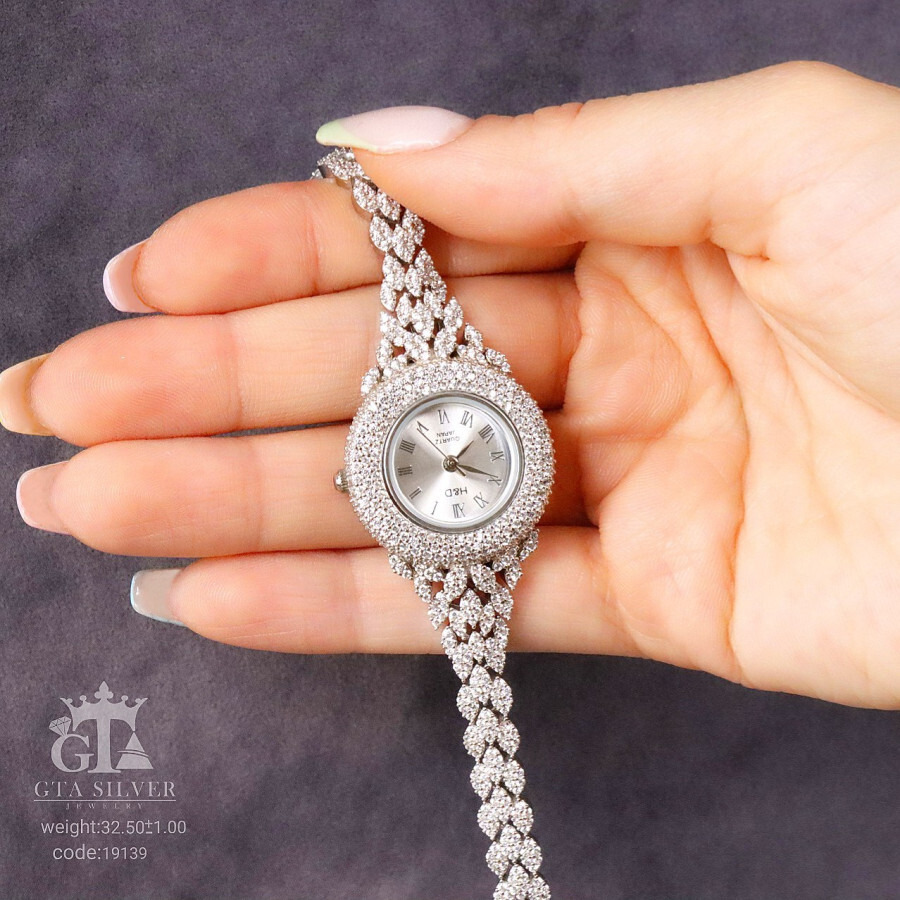 ساعت جواهری رودیوم کد 19139